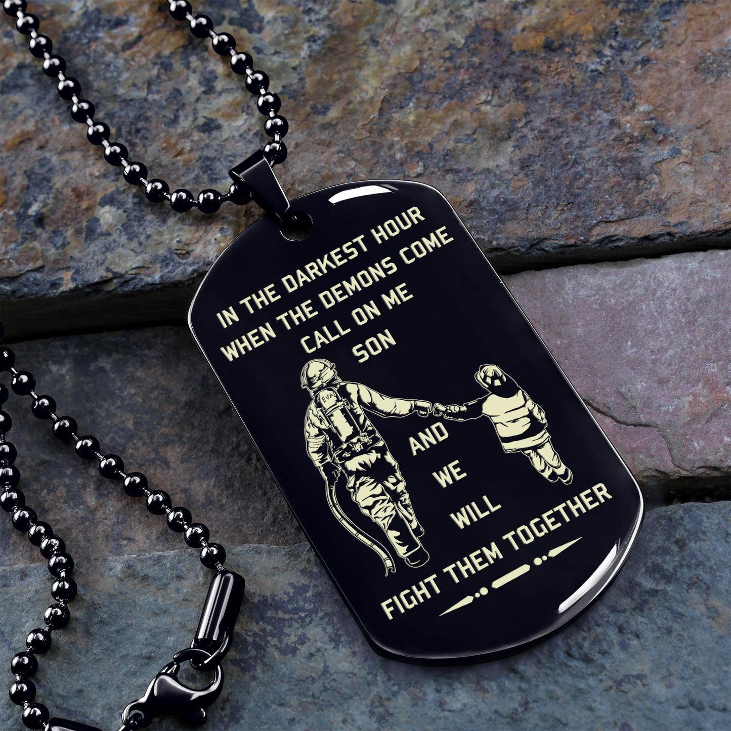 call on me son dog tag from dad to son