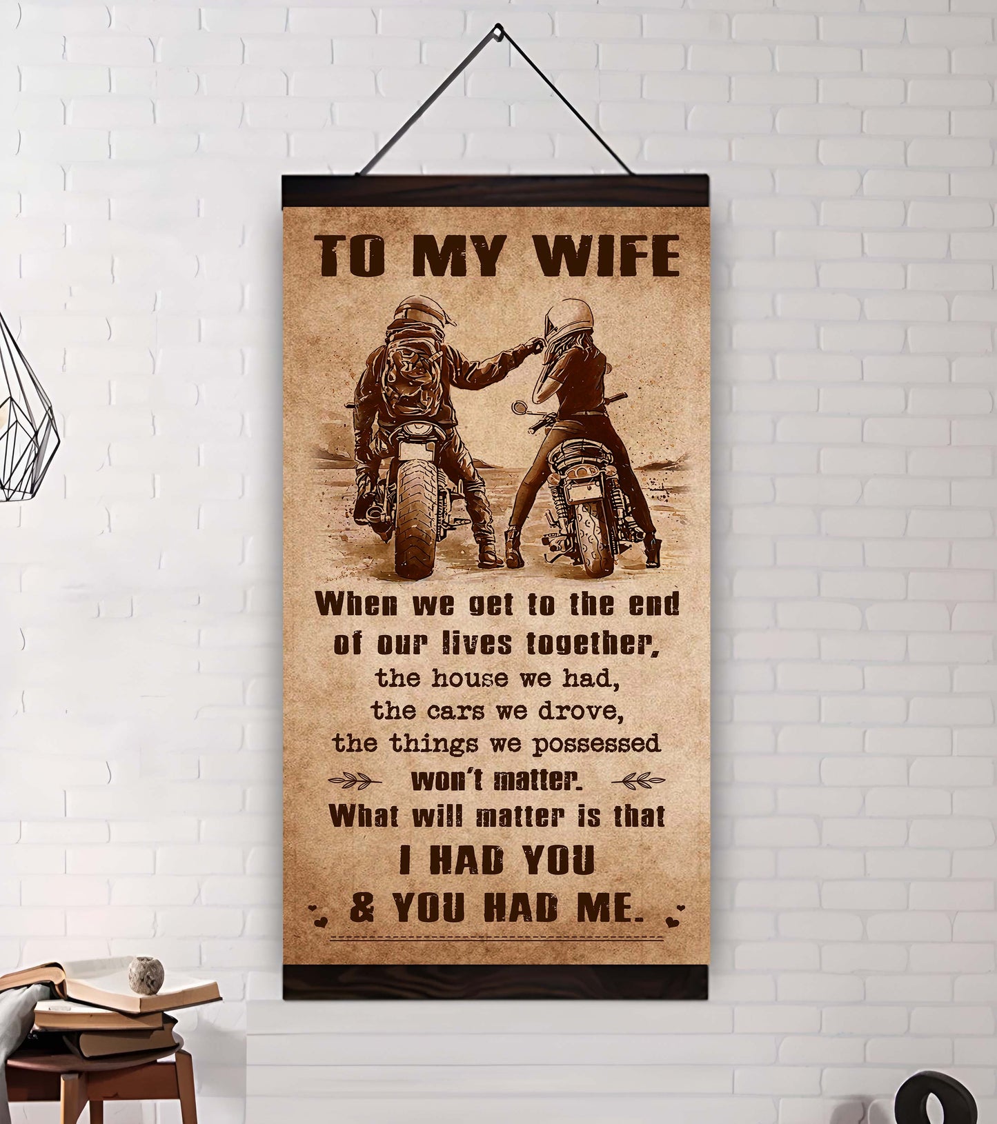 sport - i had you and you had me wife and husband - vertical poster canvas, gift for your darling