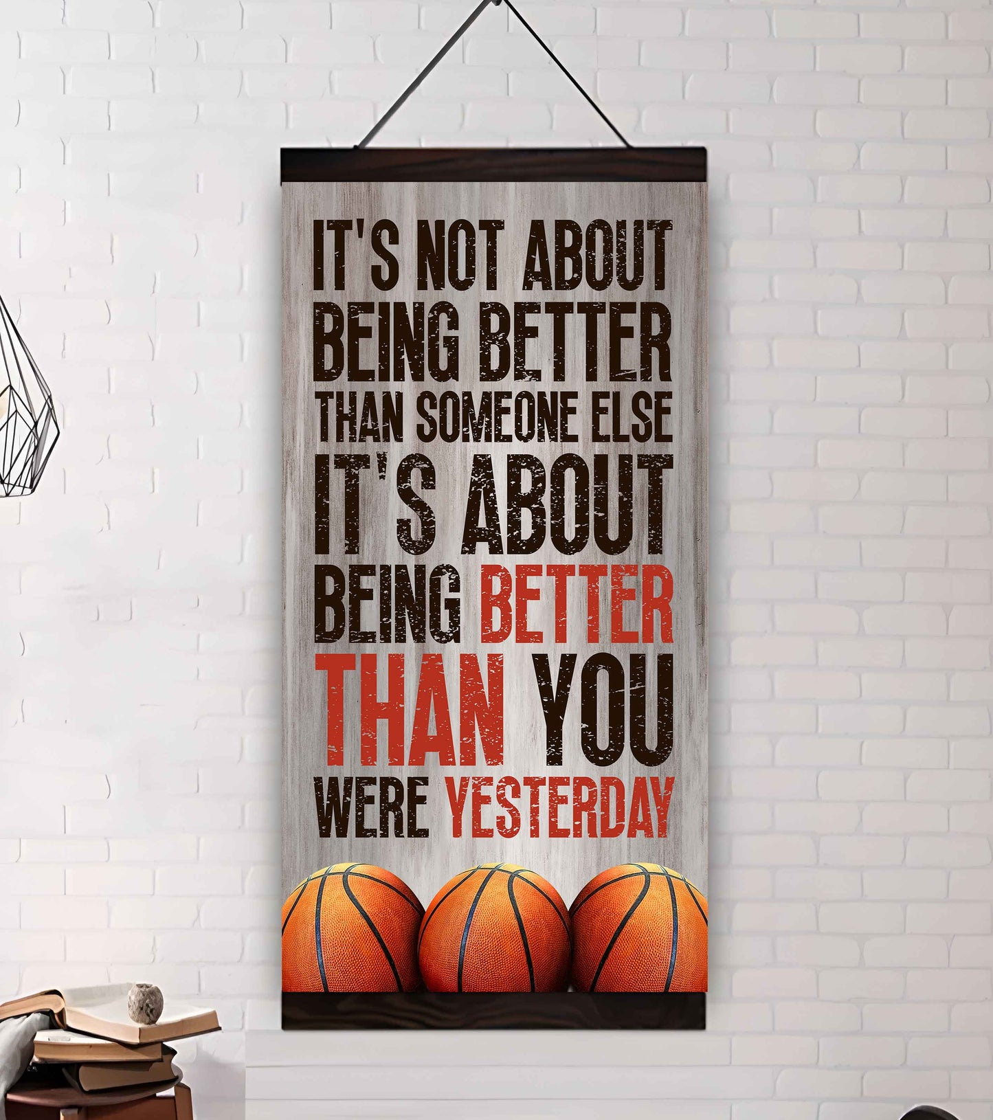 Basketball-It is not About Being Better Than Someone Else It is about being better than you were the day before.