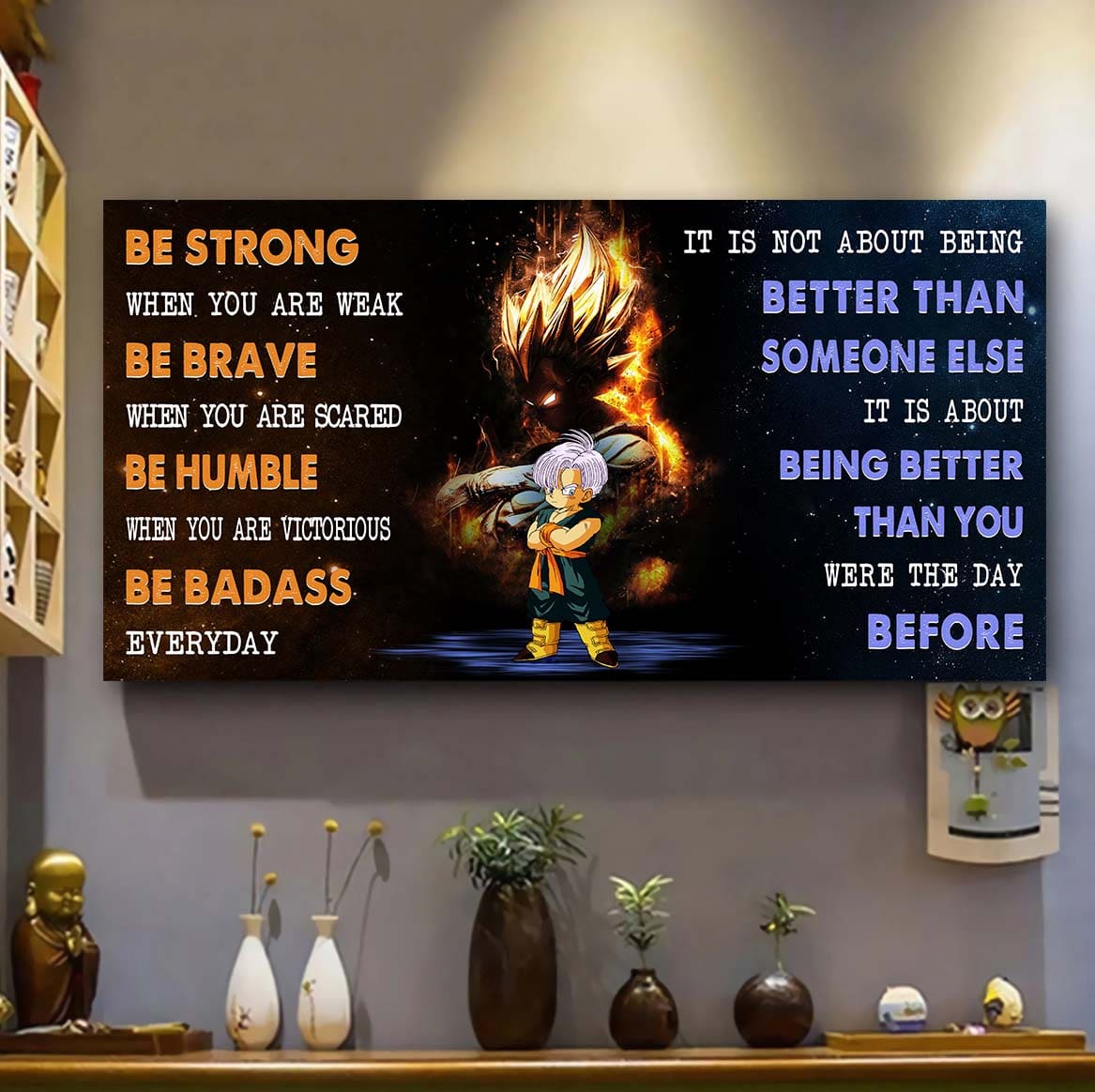 gk and gh be strong when you are weak - it's not about being better than someone else it's about being better than you were yesterday