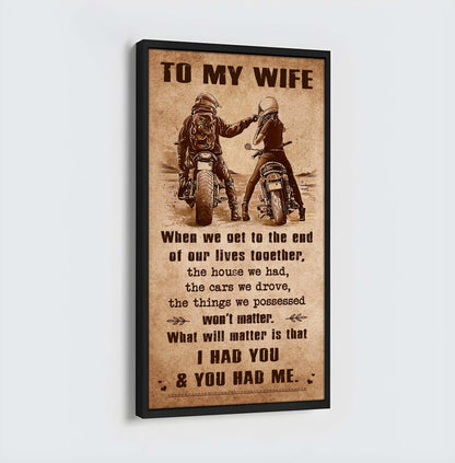 Sport - I Had You And You Had Me Wife And Husband - Vertical Poster Canvas, Gift For Your Darling