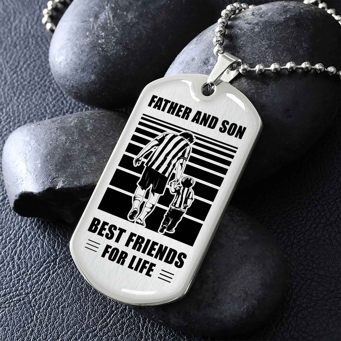vgt_trl military chain silver plated 18k gold plated father and son best friend for life gift for your son