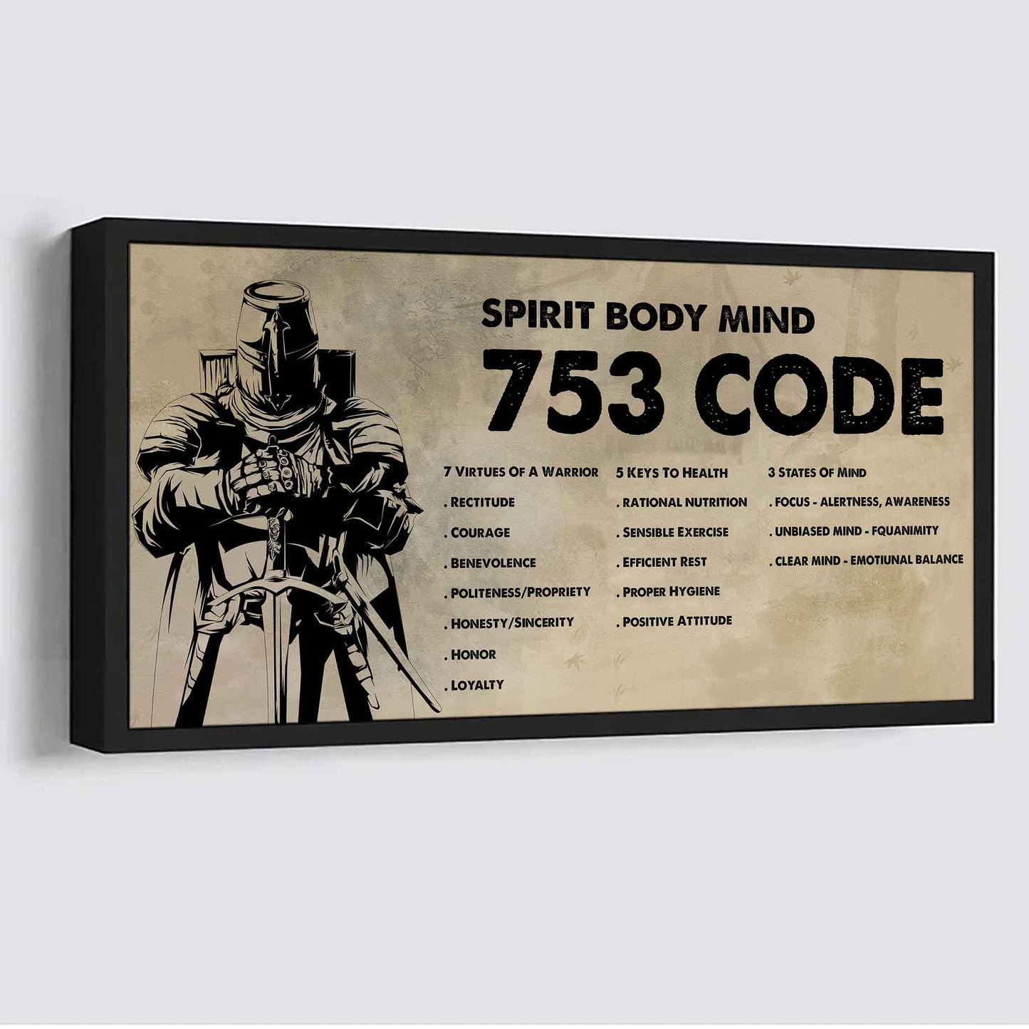 viking poster canvas 7 5 3 code motivation quotes