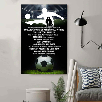 Poster Canvas To My Son You Put Your Mind To That You Are Braver Gift From Dad