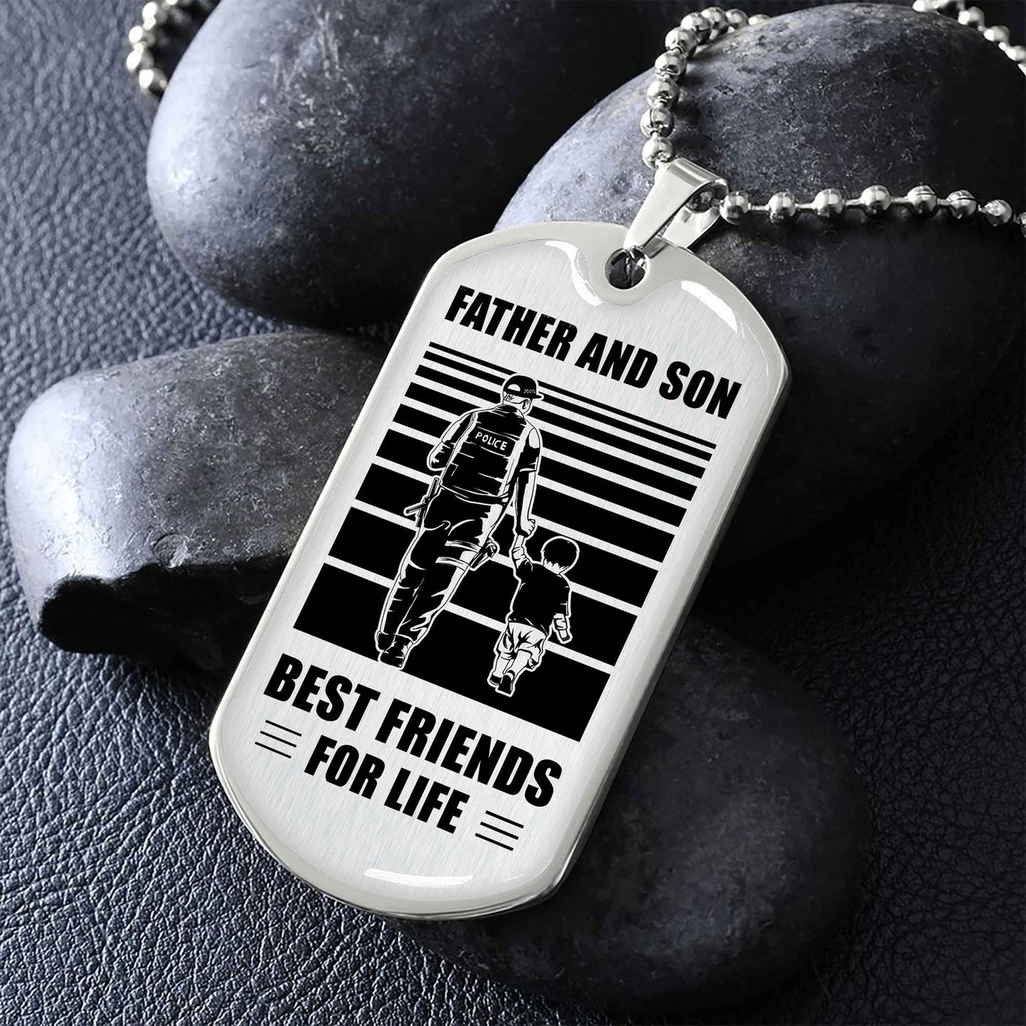 vgt_tr military chain silver plated 18k gold plated father and son best friend for life gift for your son