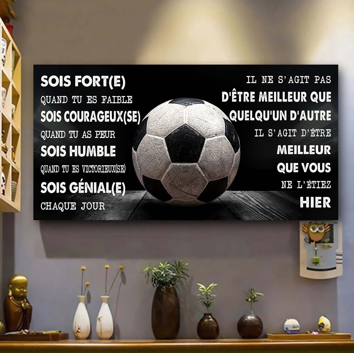 football il ne s'agit pas d'être meilleur que quelqu'un d'autre, il s'agit d'être meilleur que vous ne l'étiez hier.