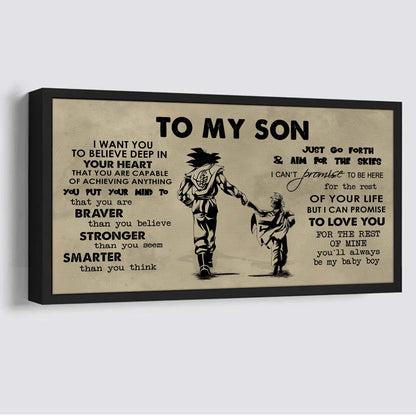 VGT TO MY SON- I WANT YOU TO BELIEVE- CANVAS POSTER