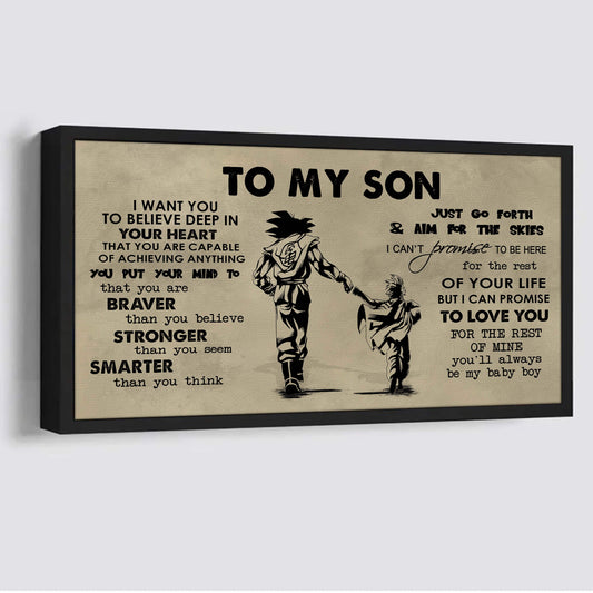 GK TO MY SON- I WANT YOU TO BELIEVE- CANVAS POSTER