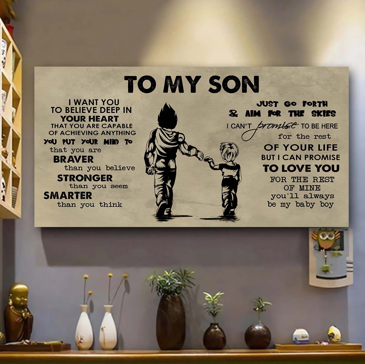 vgt to my son- i want you to believe- canvas poster