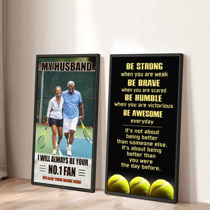 Sport Couple To My Husband Be Strong When You Are Weak Be Awesome Everyday Set 2 Canvas Wall Art