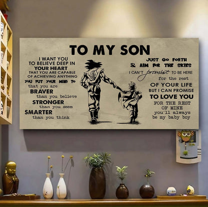 GK TO MY SON- I WANT YOU TO BELIEVE- CANVAS POSTER