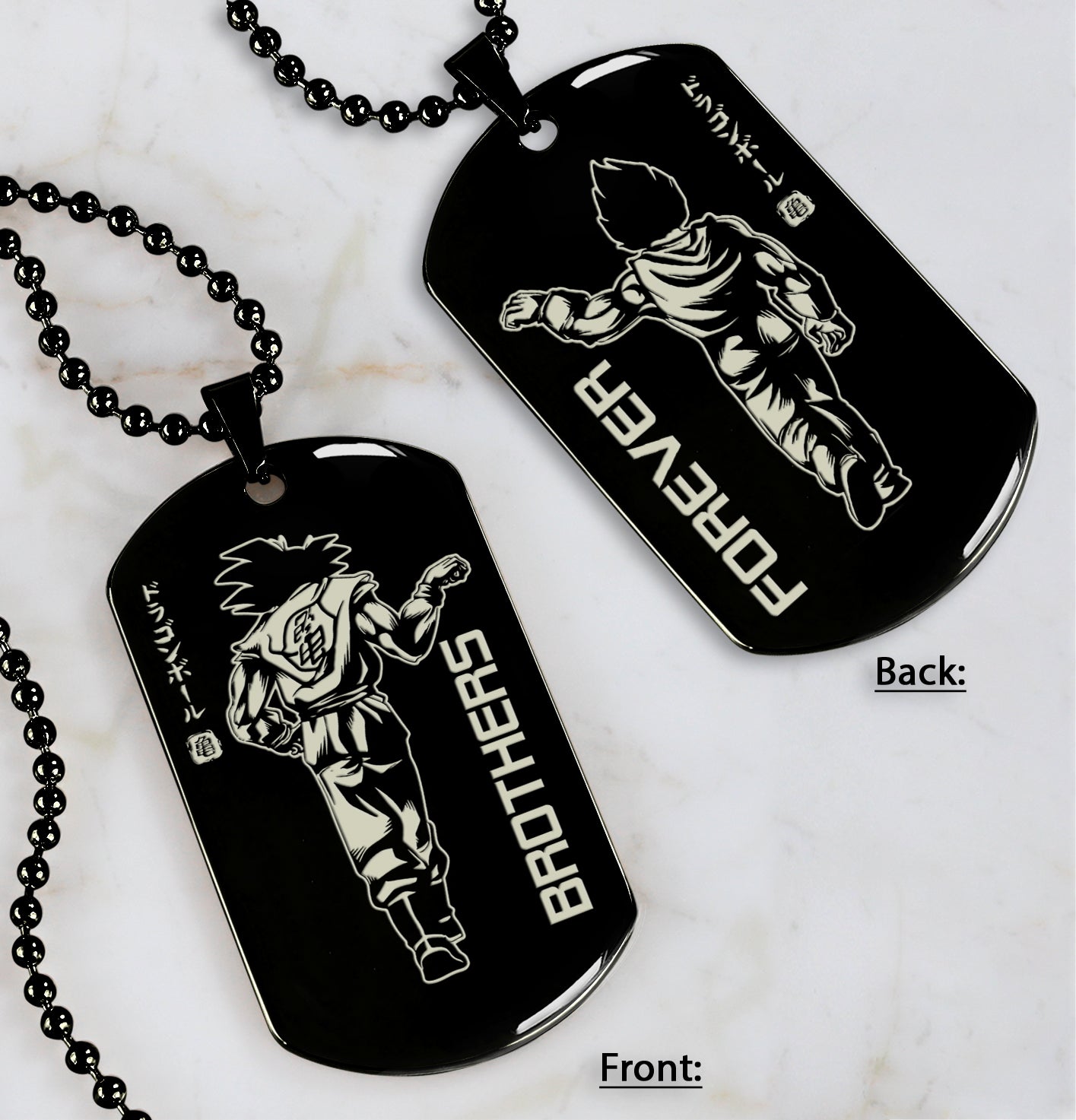 new brother double sided engraved dog tag brothers forever