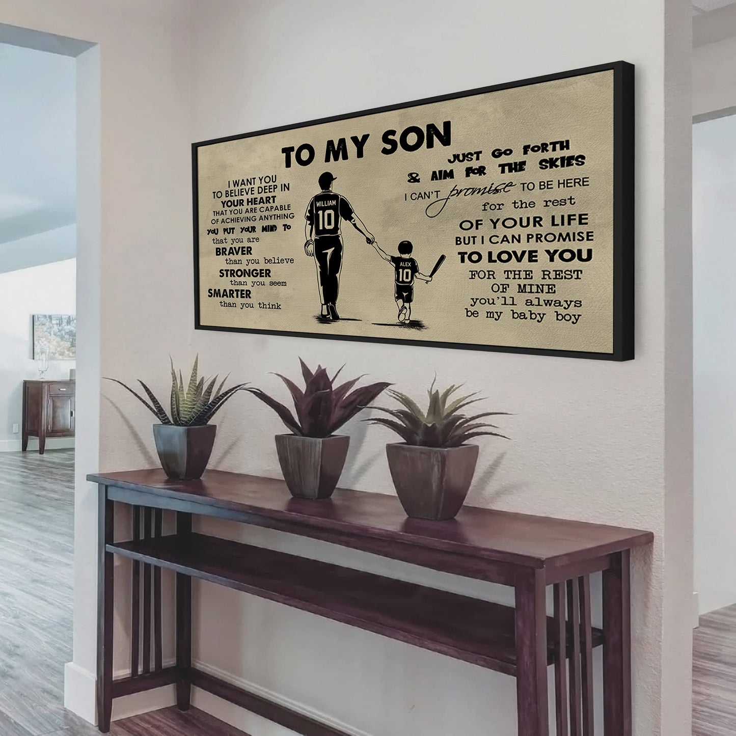 knight templar to my son- i want you to believe- canvas poster