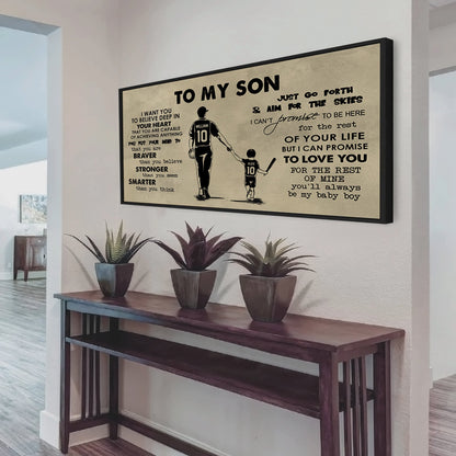 GK TO MY SON- I WANT YOU TO BELIEVE- CANVAS POSTER