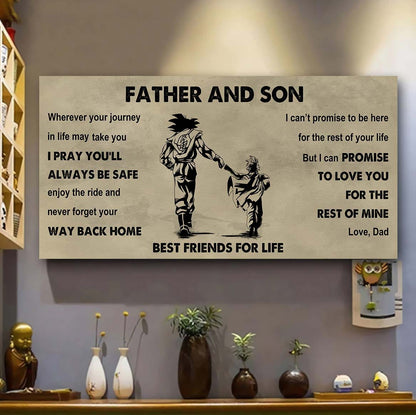 Soldier Father And Son Best Friends For Life - Ver 2 Never Forget Your Way Back Home Poster Canvas Gift For Son From Father