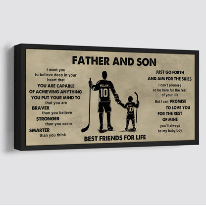 Family Father And Son Best Friends For Life - That You Are Braver Than You Believe Poster Canvas Gift For Son From Father