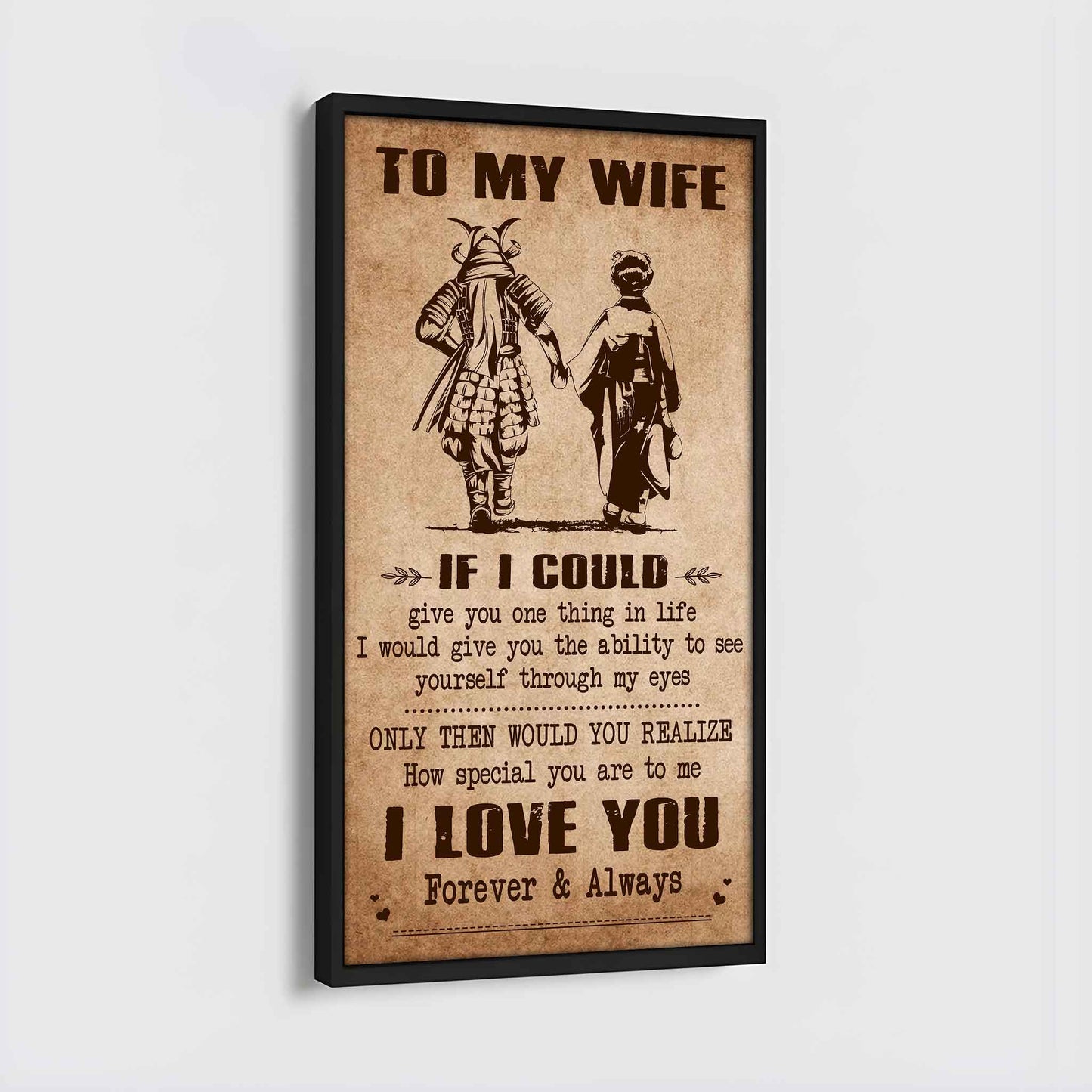 drb vgt- poster canvas to my wife if i could give you one thing in life - how special you are to me gift for your wife