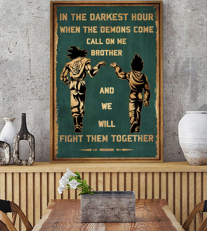 Soldier Brother Canvas call on me brother- 4th of july