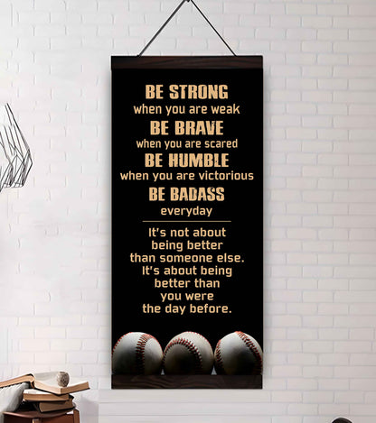 Mix Basketbal and Golf Be Strong-It is not About Being Better Than Someone Else It is about being better than you were the day before.