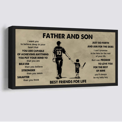 Sport - Family Father And Son Best Friends For Life - That You Are Braver Than You Believe Poster Canvas Gift For Son From Father