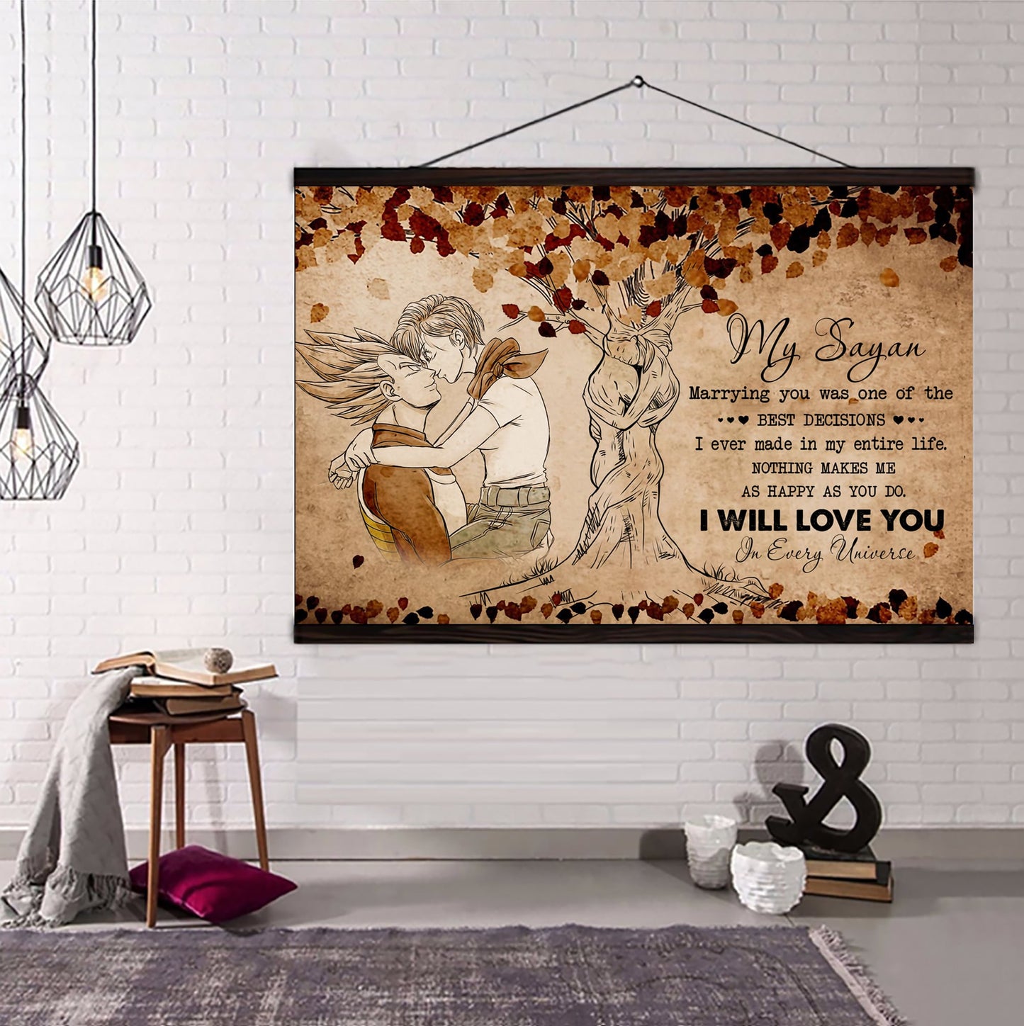 poster canvas to my husband- marrying you was one of the best decision i ever made