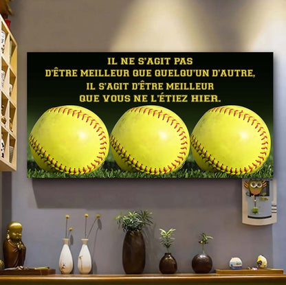 Football Il ne s'agit pas d'être meilleur que quelqu'un d'autre, il s'agit d'être meilleur que vous ne l'étiez hier