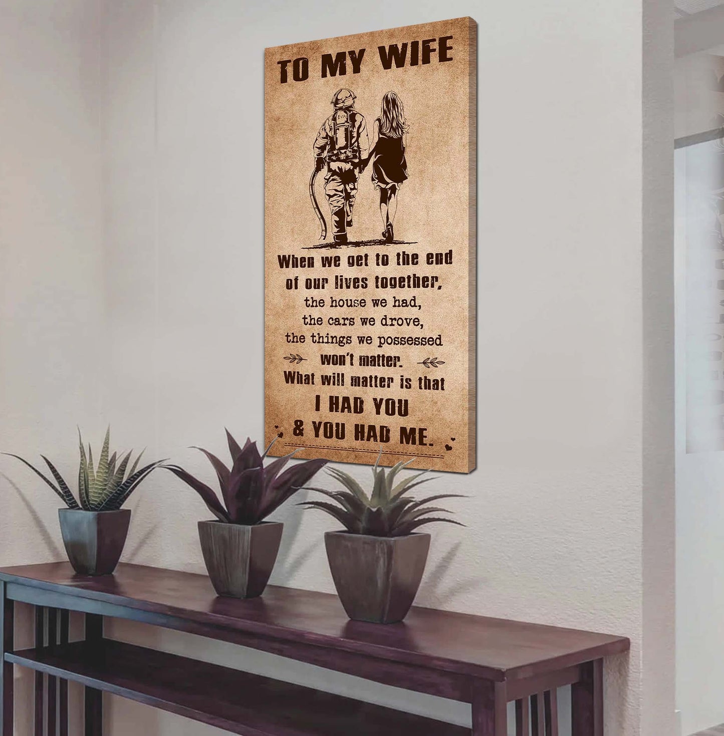 drb vgt- i had you and you had me wife and husband - vertical poster canvas, gift for your darling