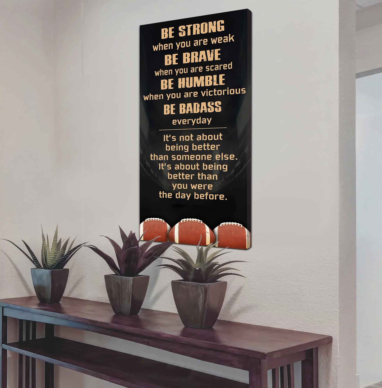 Mix Basketbal and Golf Be Strong-It is not About Being Better Than Someone Else It is about being better than you were the day before.