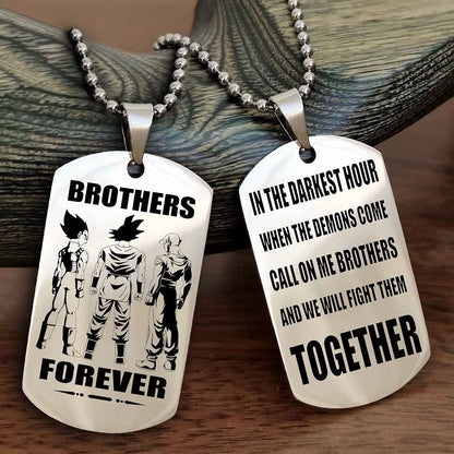 Cowboy Personalized Double Sided Dog Tag For My Brother - Call On Me Brother And We Will Fight Them Together Gift For Your Friend