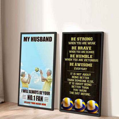 Sport Couple To My Husband Be Strong When You Are Weak Be Awesome Everyday Set 2 Canvas Wall Art