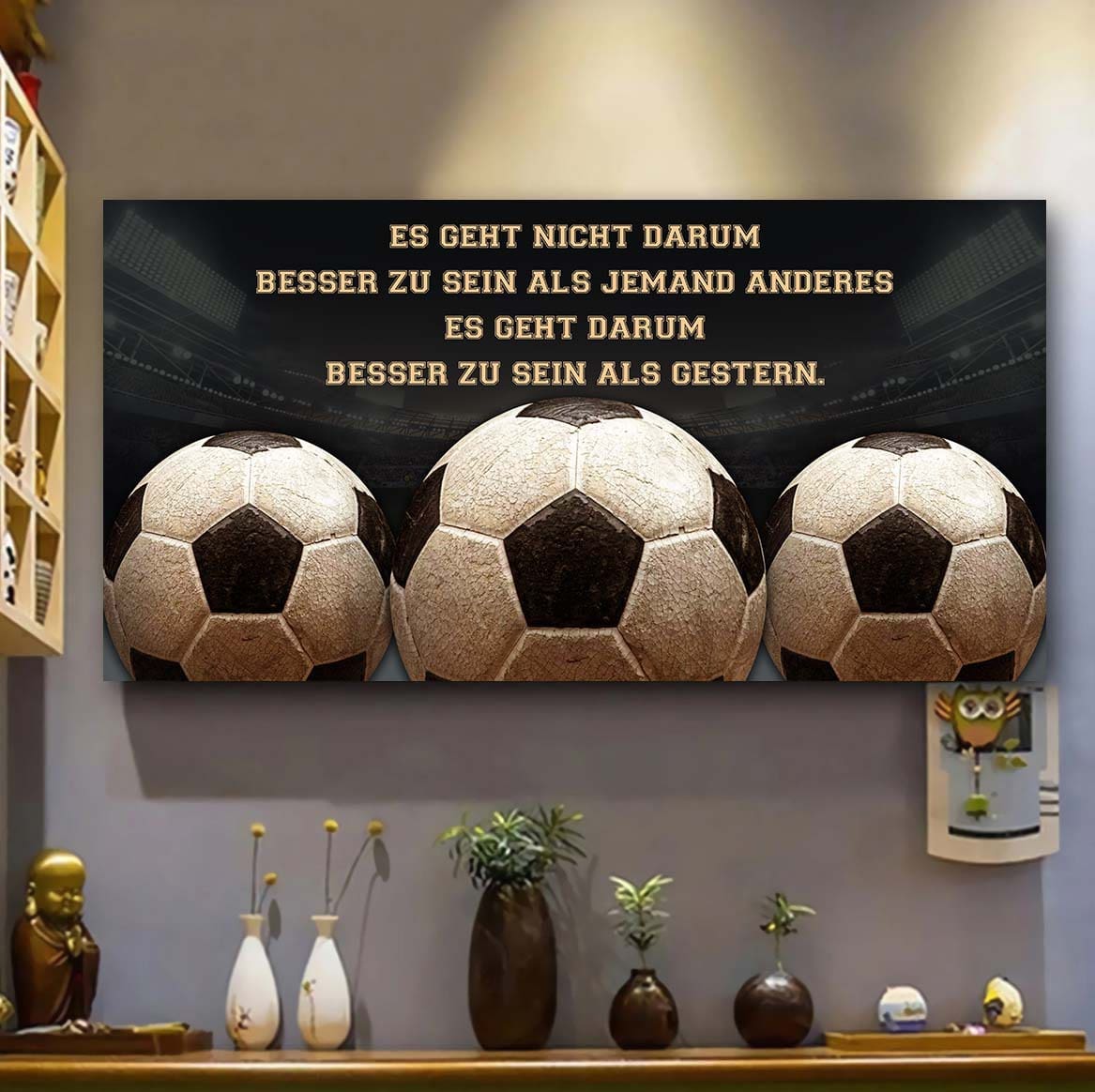 fußball-es geht nicht darum, besser zu sein als jemand anderes, es geht darum, besser zu sein als gestern.