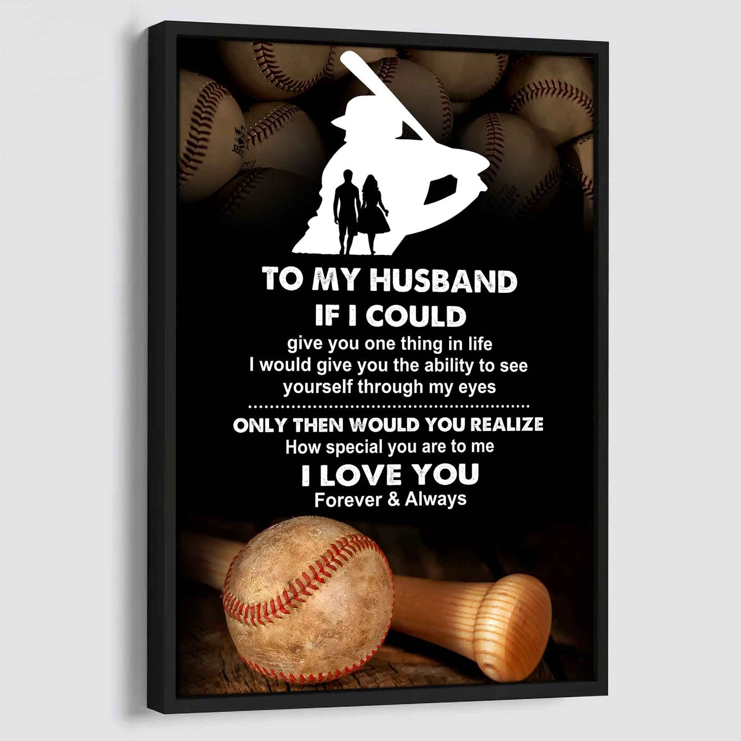 sport poster canvas to my husband if i could give you one thing in life i love you gift for your husband