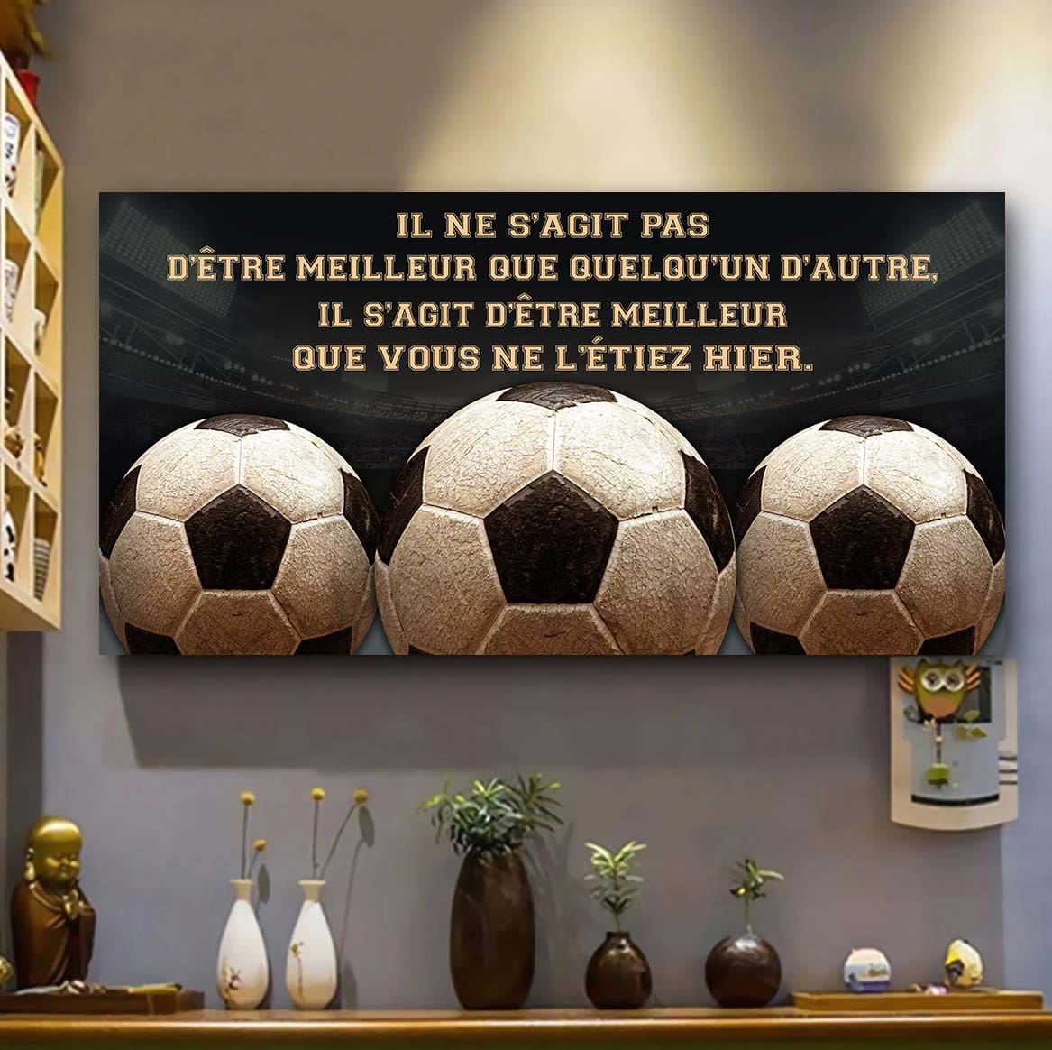 football il ne s'agit pas d'être meilleur que quelqu'un d'autre, il s'agit d'être meilleur que vous ne l'étiez hier