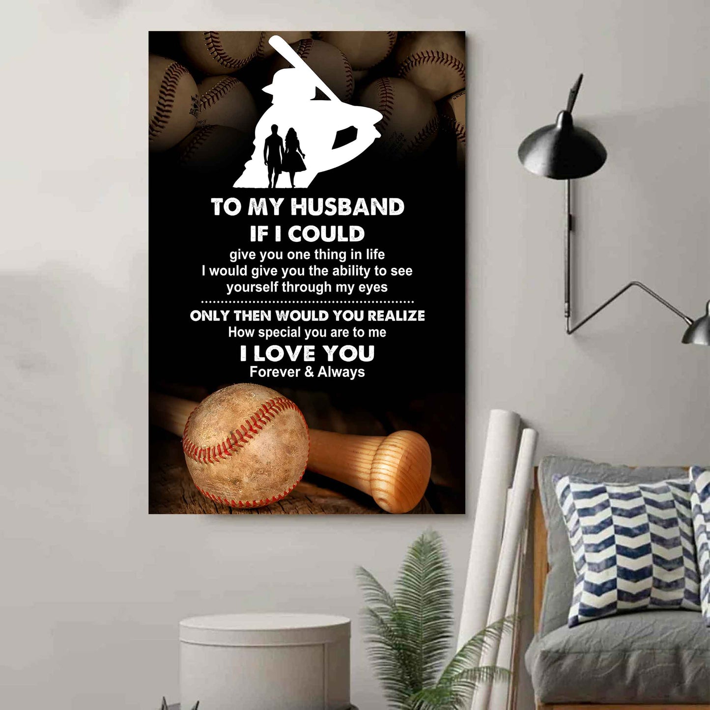 sport poster canvas to my husband if i could give you one thing in life i love you gift for your husband