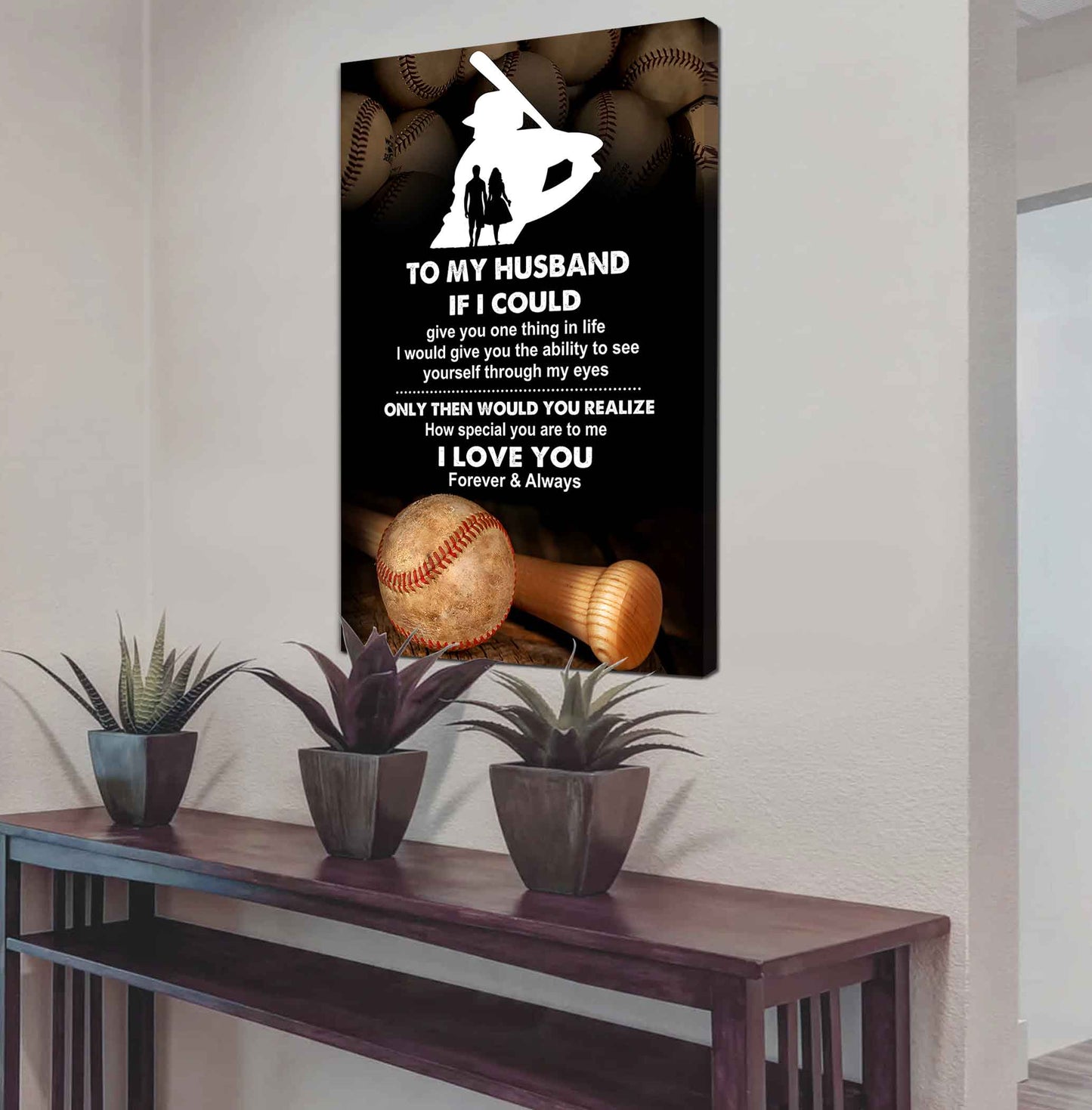 sport poster canvas to my husband if i could give you one thing in life i love you gift for your husband