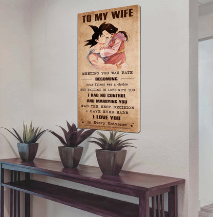 VGT-Valentine gifts-Husband to Wife-Vegeta-I wish I could turn back the clock