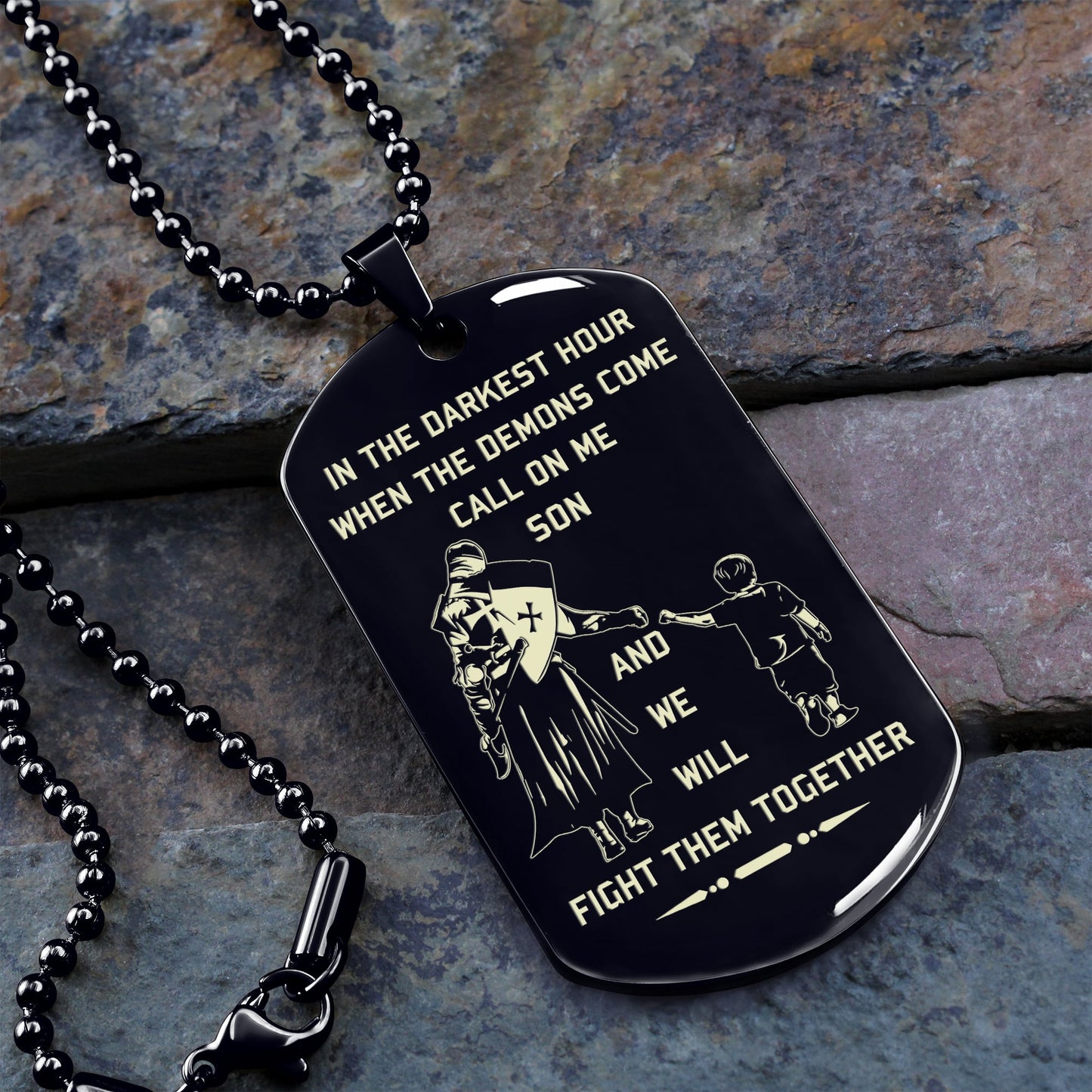 call on me son dog tag from dad to son