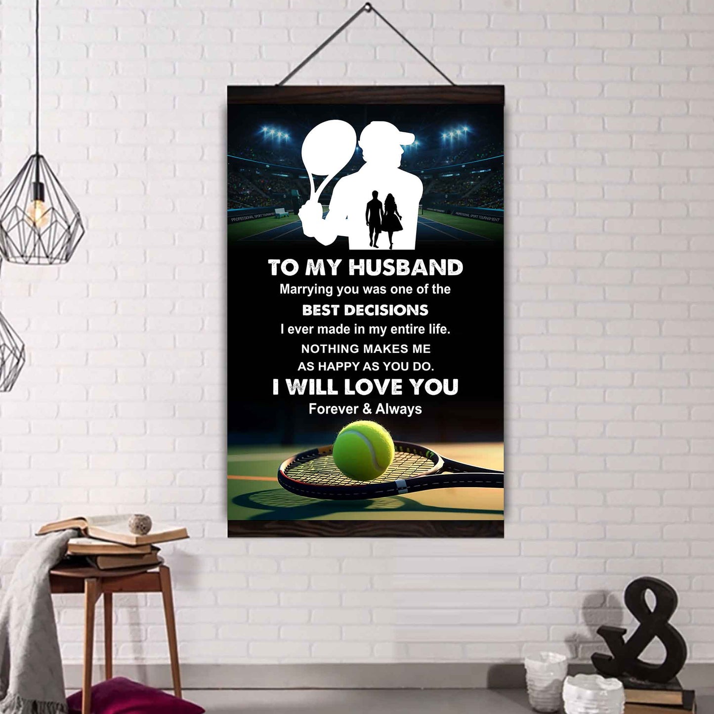 sport poster canvas to my husband marrying you was one of the best decision gift for your husband