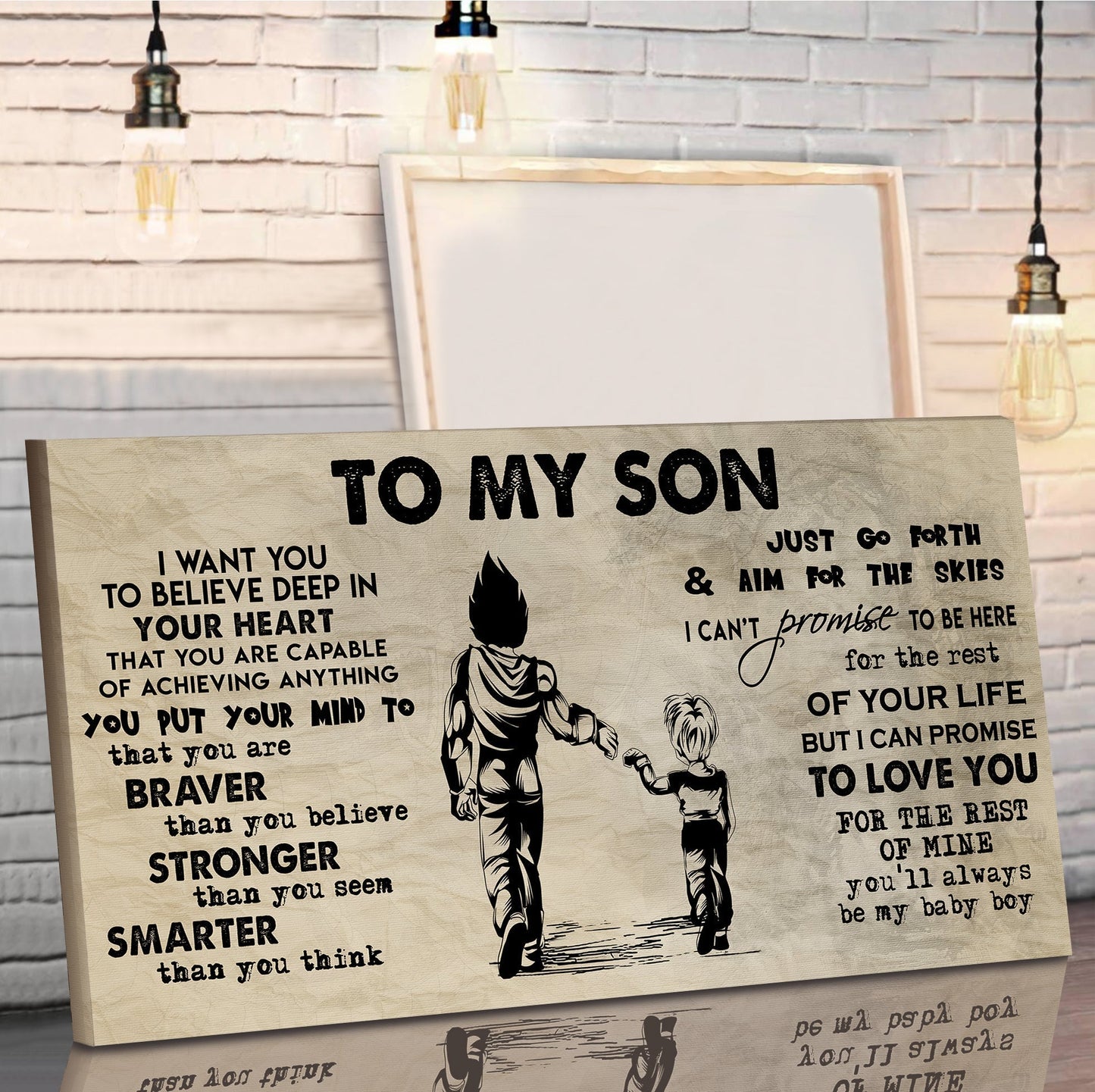 vgt to my son- i want you to believe- canvas poster