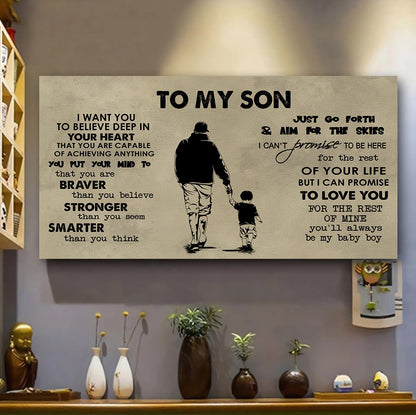 Knight Templar TO MY SON- I WANT YOU TO BELIEVE- CANVAS POSTER