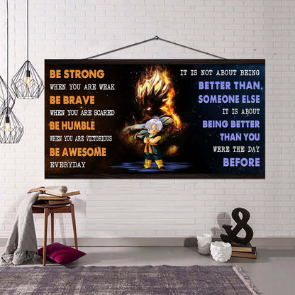 VGT Be Strong When You Are Weak - It's Not About Being Better Than Someone Else It's About Being Better Than You Were Yesterday