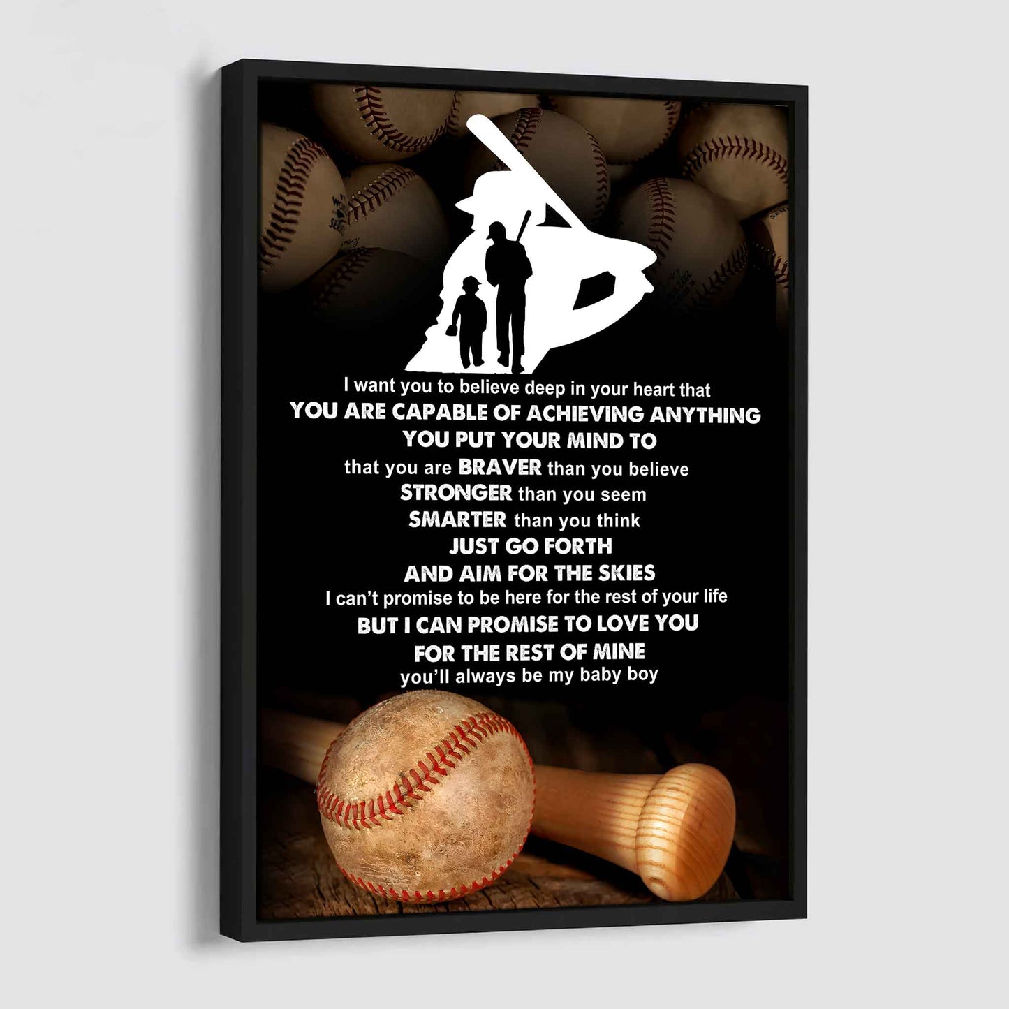 poster canvas to my son you put your mind to that you are braver gift from dad