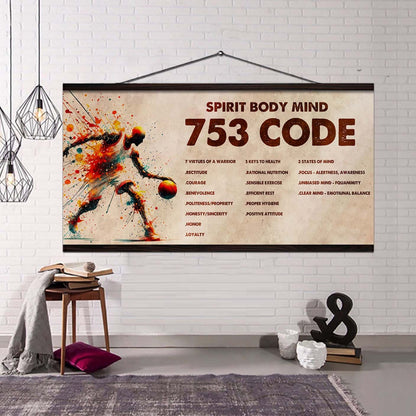 Samurai Poster Canvas 7 5 3 Code Motivation Quotes