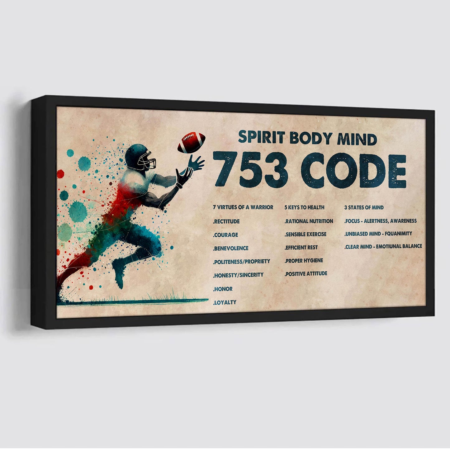 water color basketball poster canvas 7 5 3 code motivation quotes