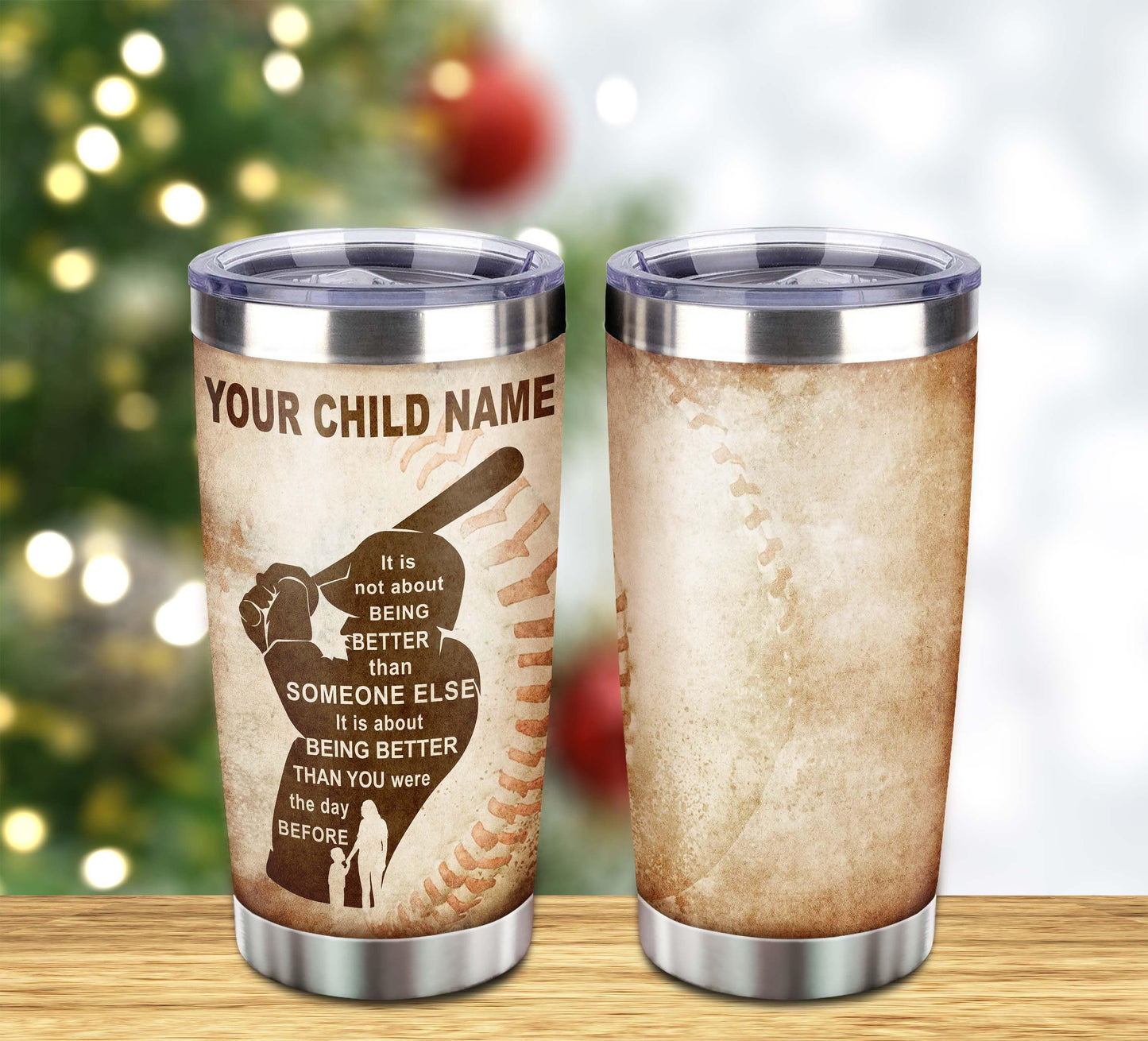 customizable basketball tumbler, gifts from mom to son with inspriration message