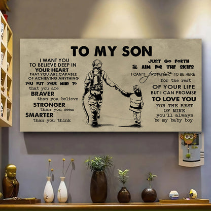 VGT TO MY SON- I WANT YOU TO BELIEVE- CANVAS POSTER