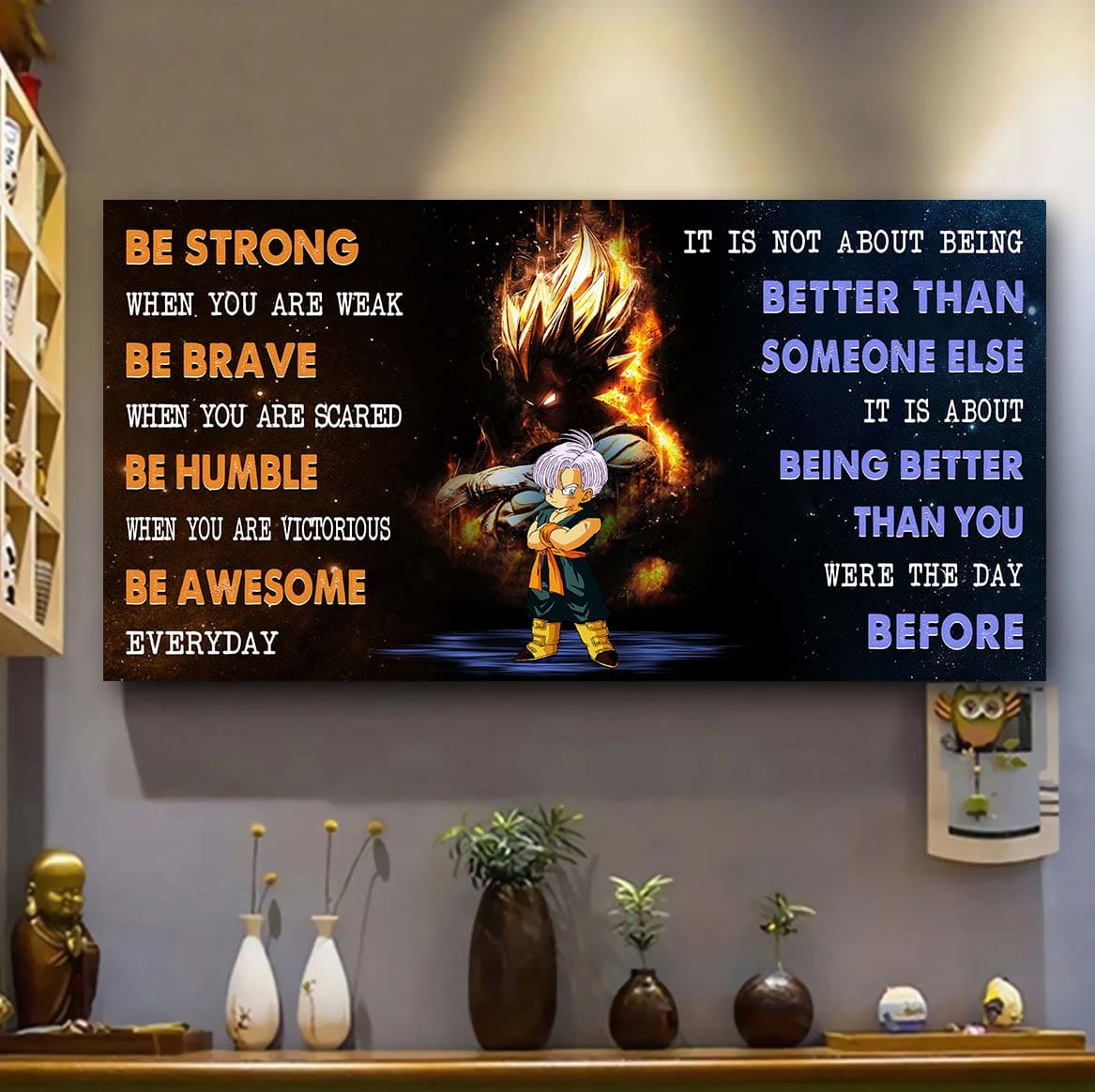 gk and gh be strong when you are weak - it's not about being better than someone else it's about being better than you were yesterday