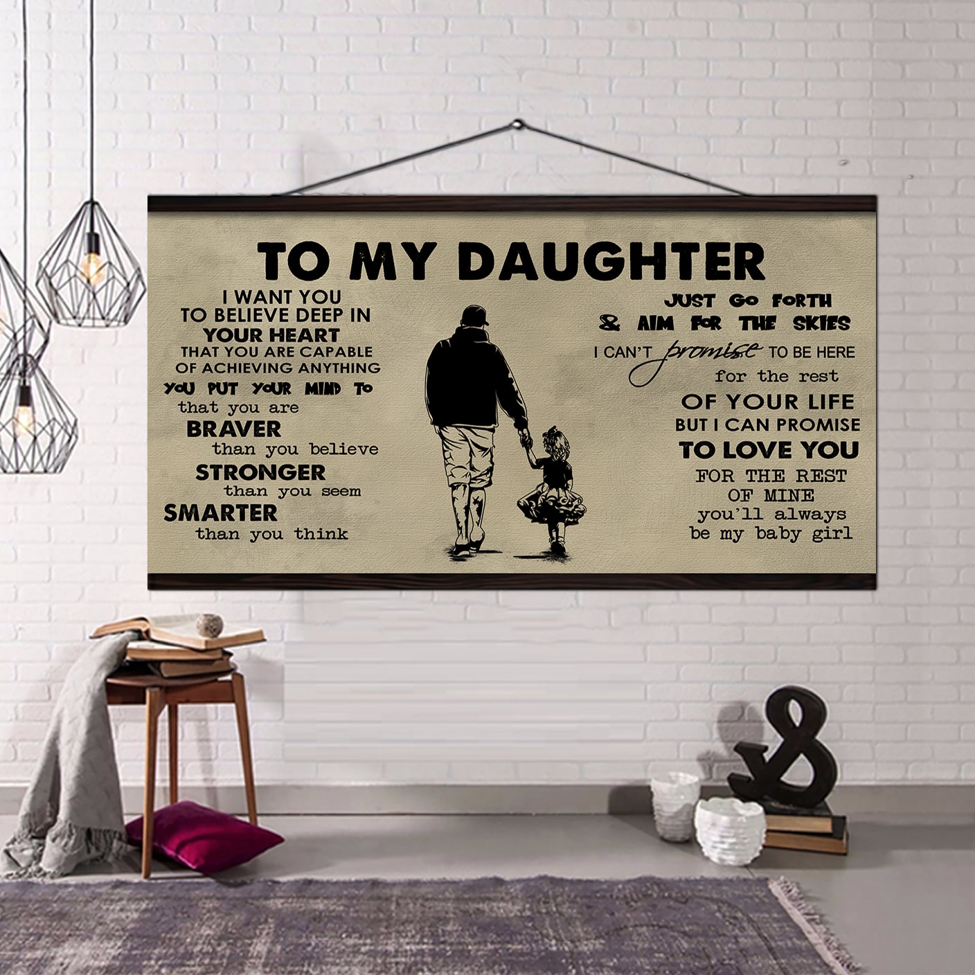 to my son- i want you to believe- canvas poster