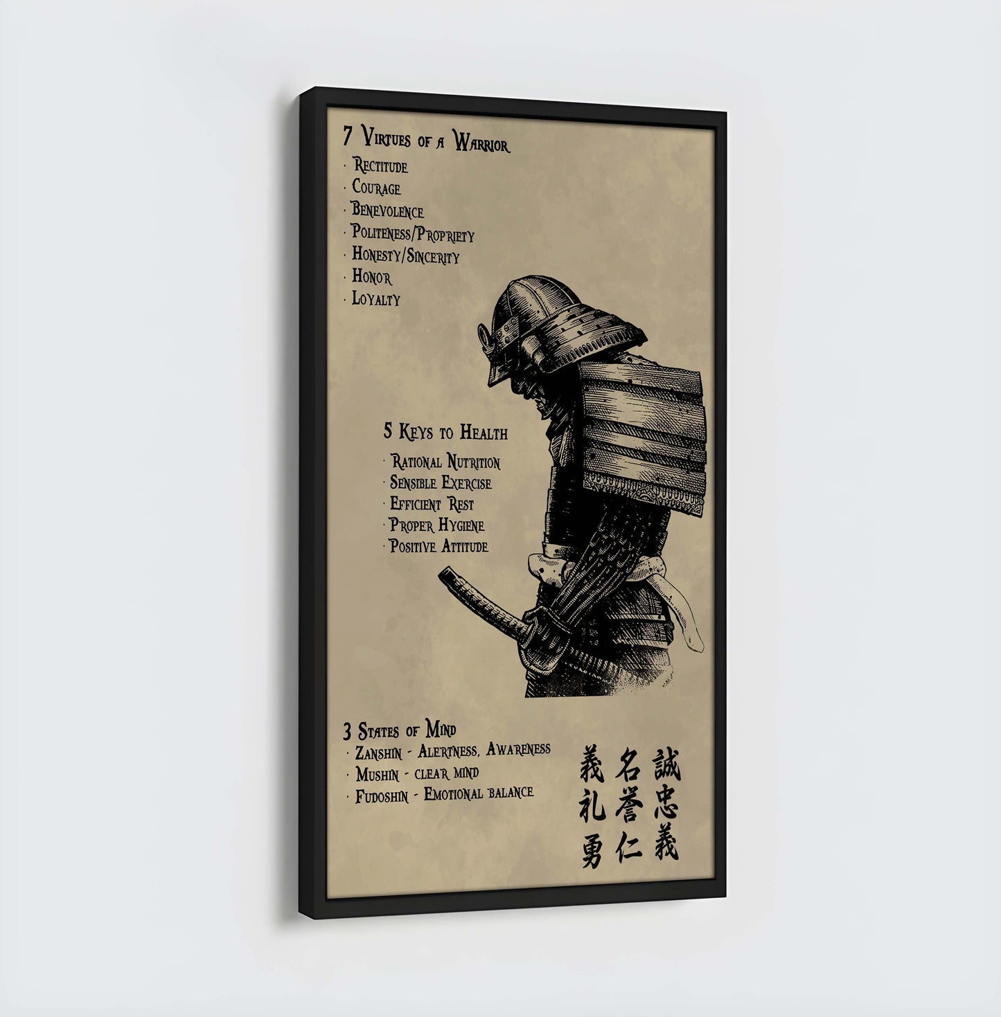 samurai 7 5 3 code  new vertical poster canvas wall art (ver2)