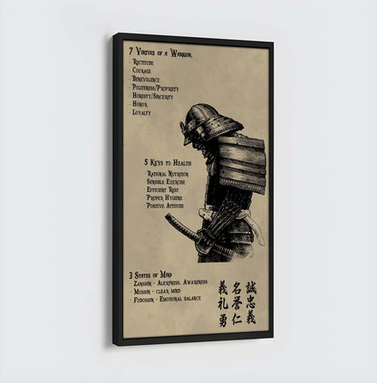 Samurai 7 5 3 Code  New Vertical Poster Canvas Wall Art